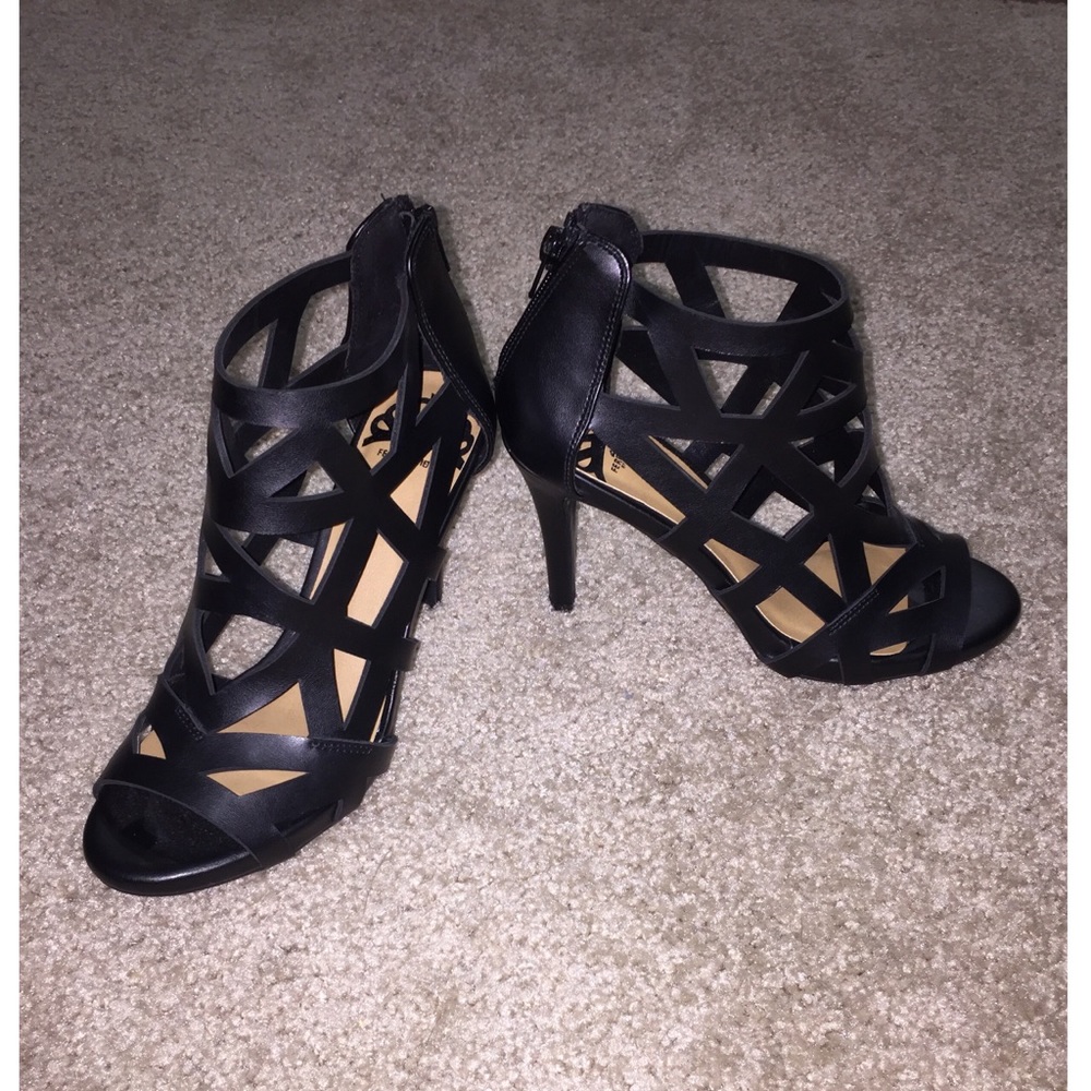 Black Strappy Heals by Fergie